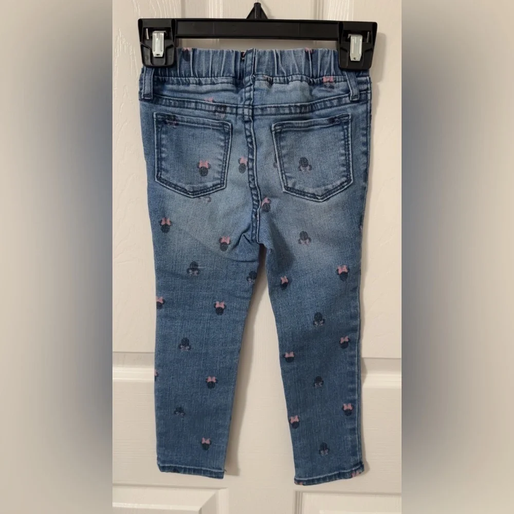 GAP Disney Blue Jeans with Pink Bow Accents